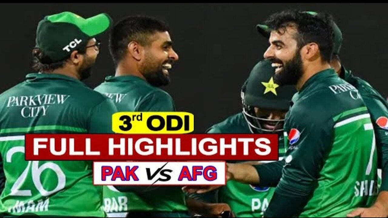 Pak vs afg cricket match highlights