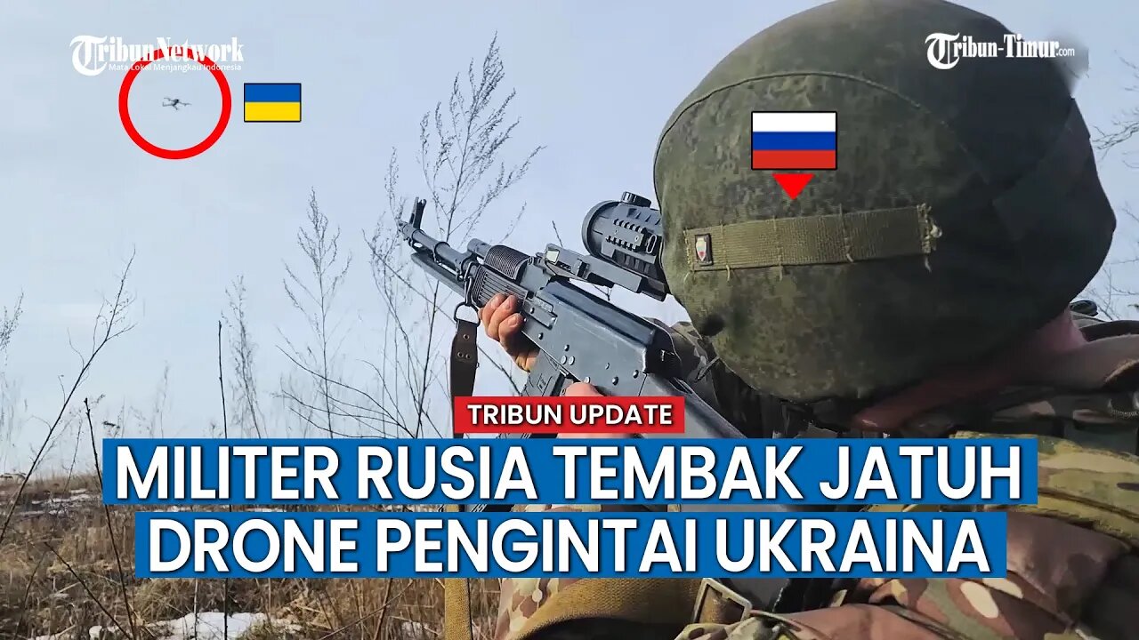 Pasukan Pertahanan Rusia Tembaki Drone Musuh yang Masuk ke Wilayah Mereka