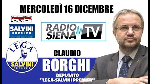 🔴 Claudio Borghi su "Siena TV" - MONTE DEI PASCHI, quale futuro (16/12/2020)