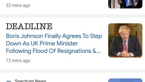 BREAKING NEWS BORIS JOHNSON RESIGNS @Fox News @CNN @BBC News