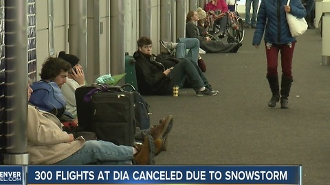 300 flights canceled at DIA due to the snowstorm