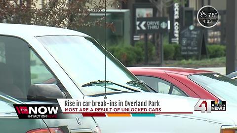 Car break-ins are on the rise in the metro