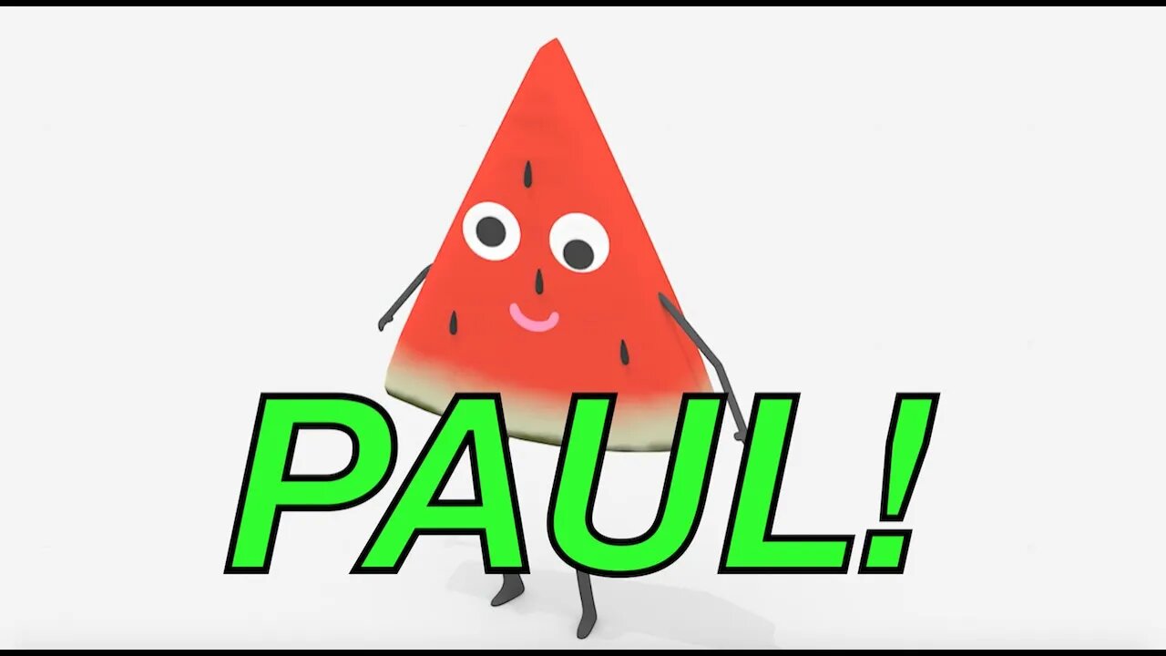 Happy Birthday PAUL! - WATERMELON Birthday Song