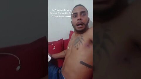 EU PROVOCANDO O MEU ESPOSO PORQUE ELE TEM O GOTO RASO , ELE QUASE VOMITOU ( MEME ) ( VIRAL ) #shorts