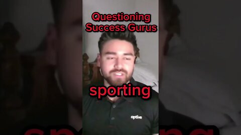 Questioning Success Gurus #influencer #success #guru #sports #motivation #question #socialmedia