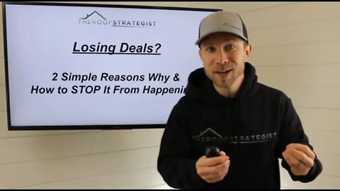 Losing Roofing Sales Jobs? 2 Simple Reasons Why & The Quick Fix to STOP it From Happening