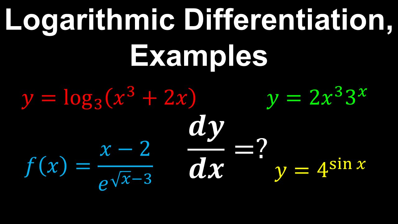 Logarithmic Differentiation, Examples (BONUS) - AP Calculus AB/BC