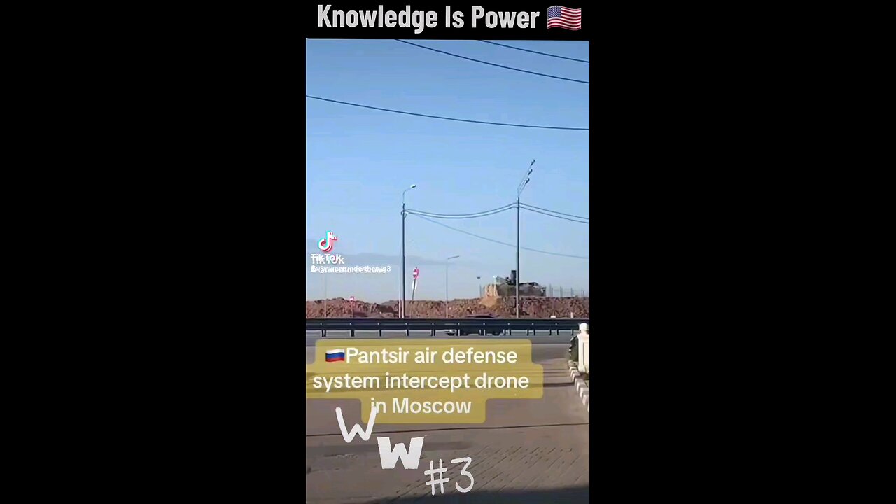 Russian Missle Defense System Intercept Drone In Moscow