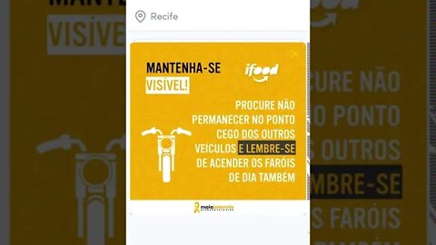 App Ifood para Entregadores