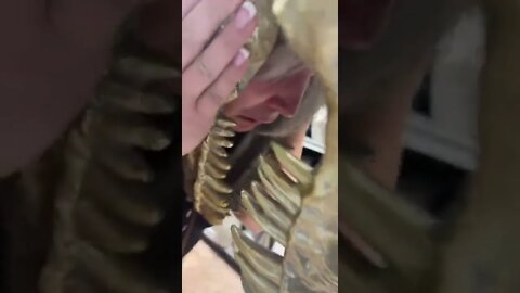 Woman Stuck in Dinosaur Costume Head! #MegaFails #Shorts