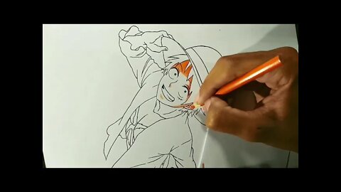 Speed Drawing فكانت مفاجئة في النهاية Luffy 3D جربت ارسم