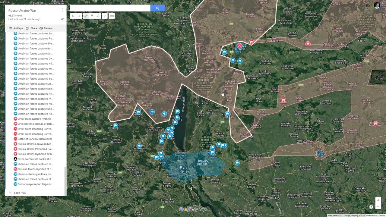 [ Ukraine SITREP ] Day 37 & 38 Summary - Kyiv region liberated; Russian forces redeploy to Sumy