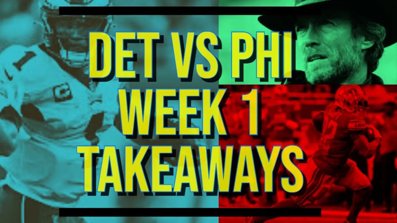 Detroit vs Philadelphia Week 1 Takeaways #detroitlions #philadelphiaeagles #nfl