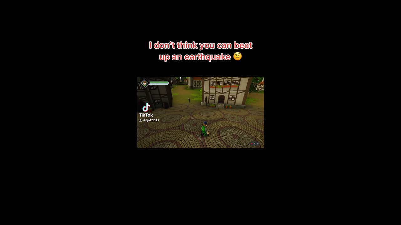 I don't think you can beat up an earthquake 🤨