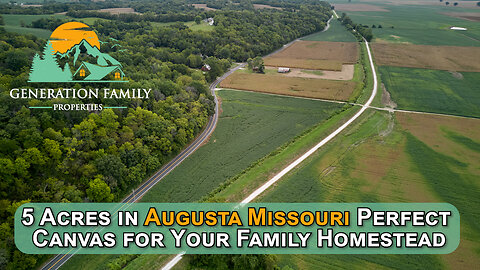 5 Acres in Augusta Missouri is the Perfect Canvas for Your Family Homestead