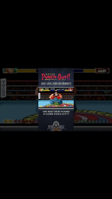Who beat Bear Hugger in #superpunchout #nintendo #snes