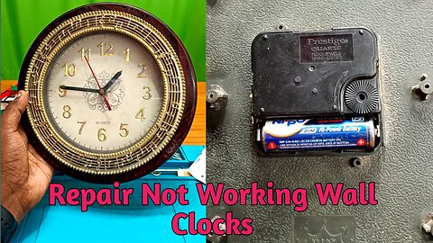 How to repair not working wall clock easy