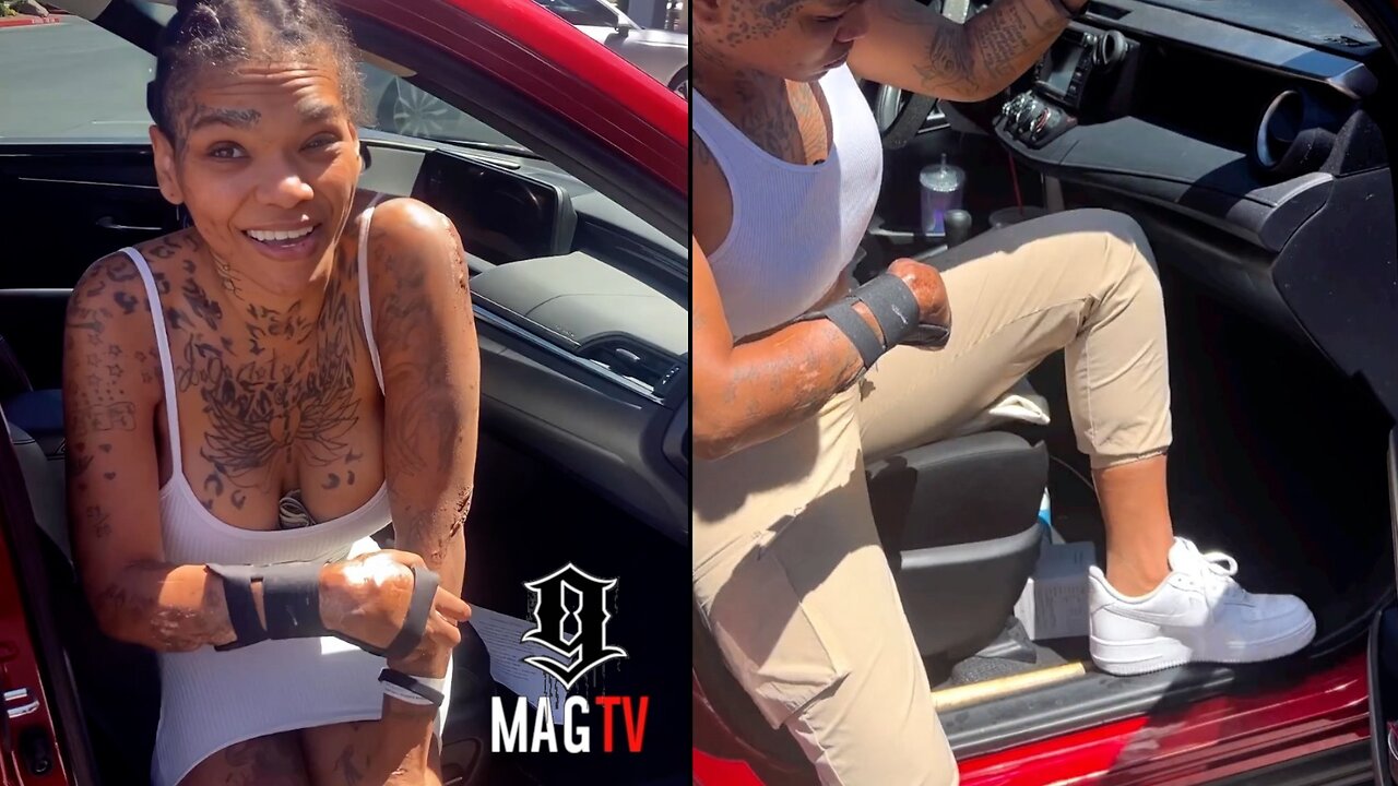 Apple Watts Can Enter Vehicle On Her Own During Recovery From Injuries Suffered In Car Accident! 🙏🏾