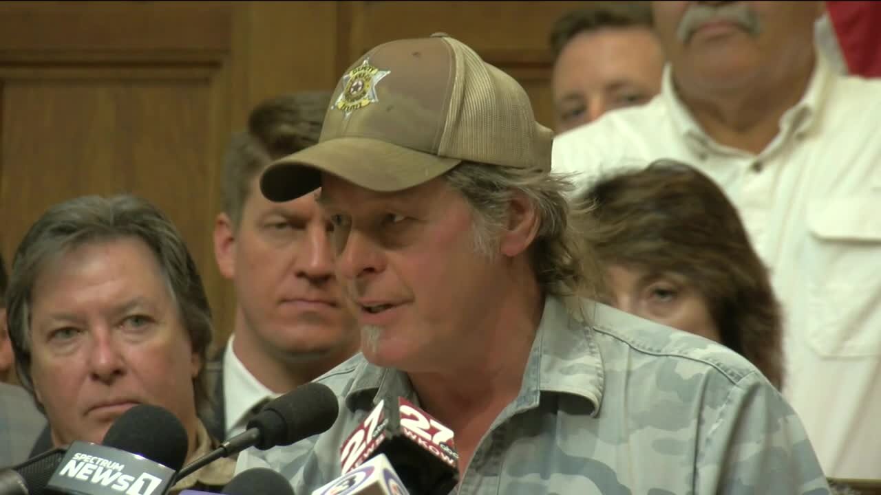 Ted Nugent endorses hunting, gun rights bills at Wisconsin Capitol