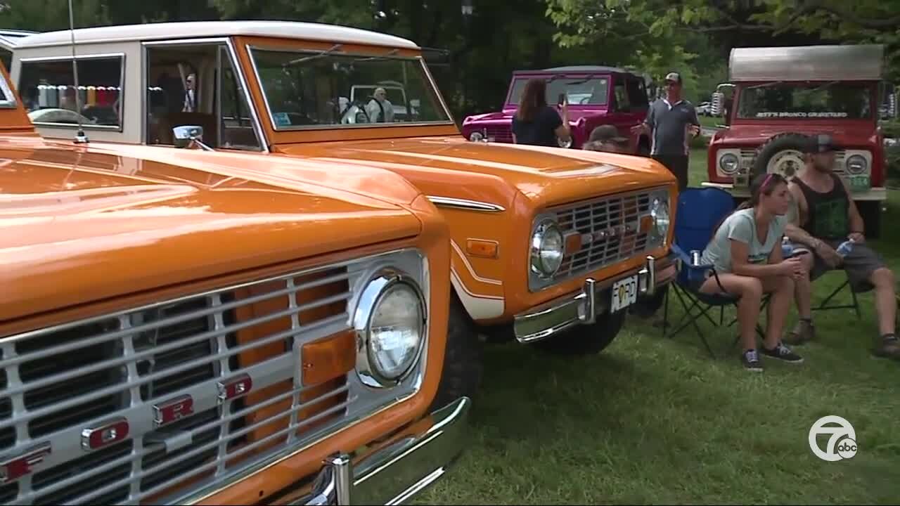 After years of work, Lapeer couple debuts restored '67 Ford Bronco at Woodward Dream Cruise