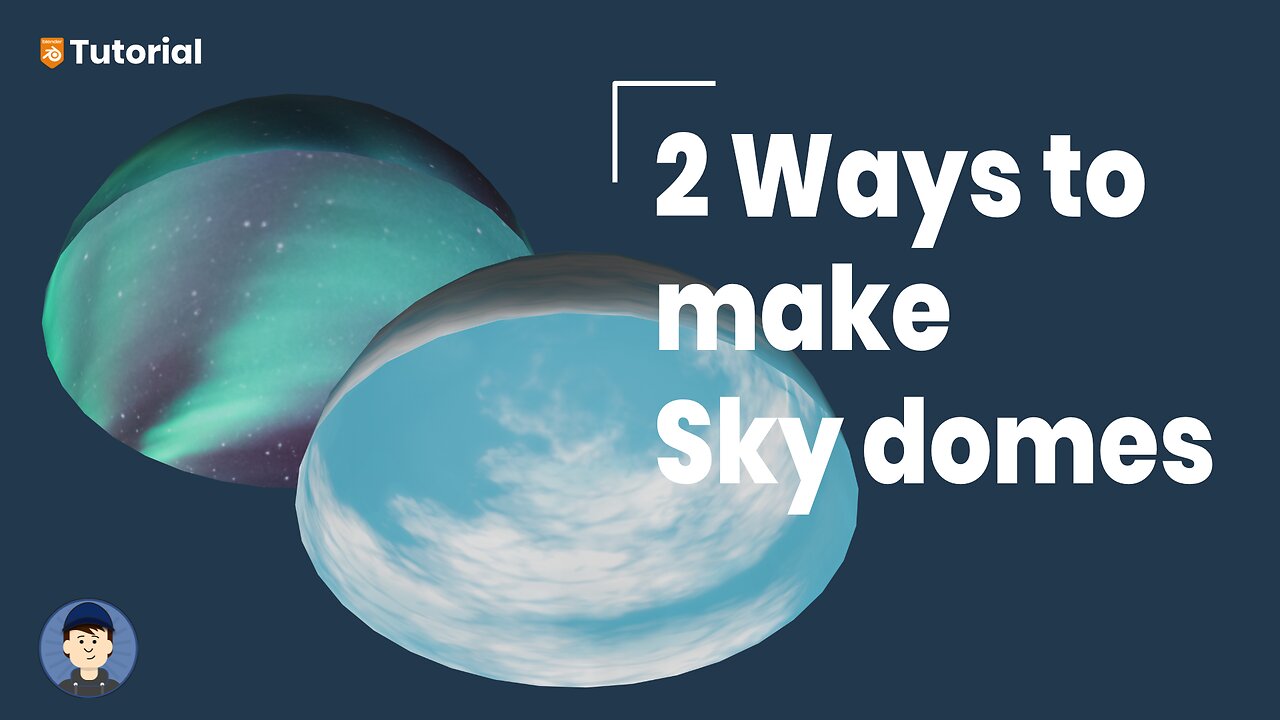 Two ways to make a sky dome in Blender & GIMP