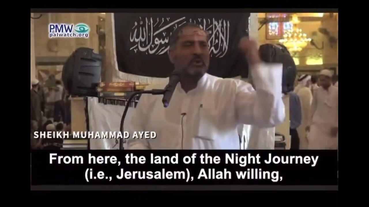 Palestinians in Jerusalem, Kill all the infidels and conquer them as Allah commands us