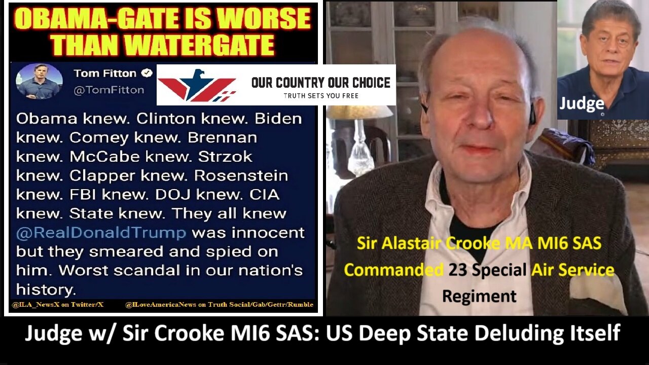 Judge w/ Sir Crooke MI6 SAS: US Deep State Deluding Itself