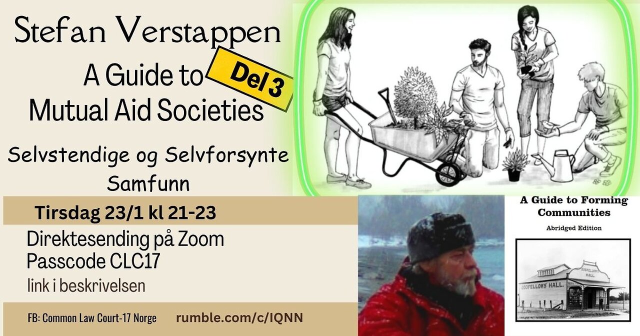 2024-01-23 Stefan Verstappen Del 3 - A Guide to Mutual Aid Societies