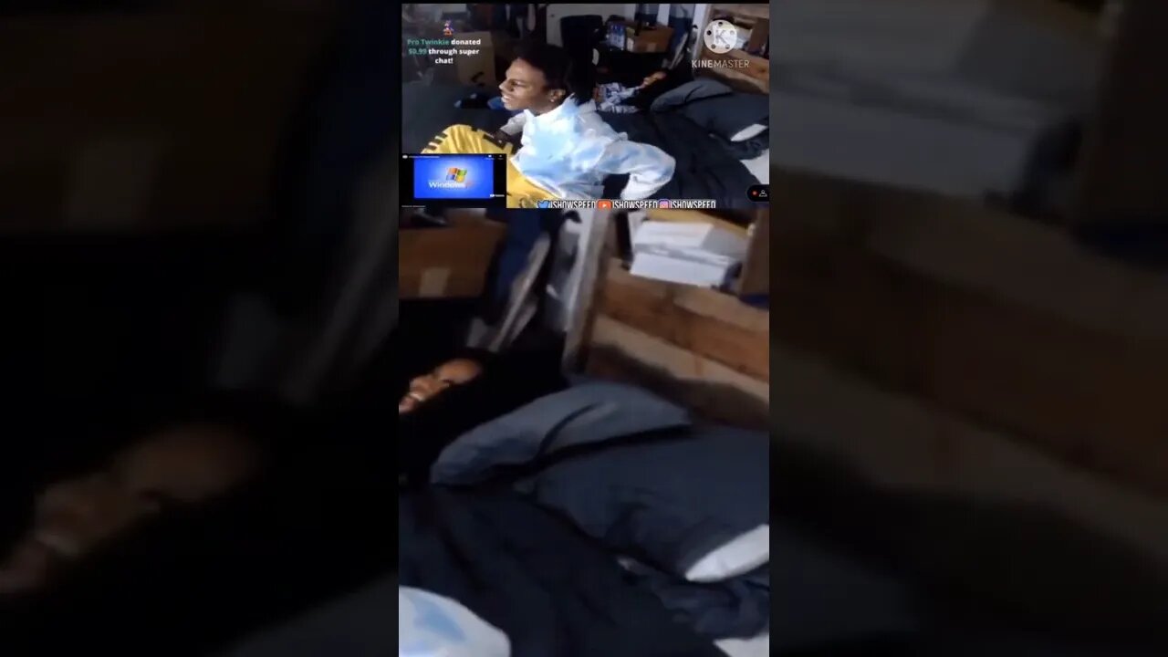 IShowSpeed Sleep Stream with Girlfriend!😂 #ishowspeed #shorts #funny #memes #funniestmoments #speed