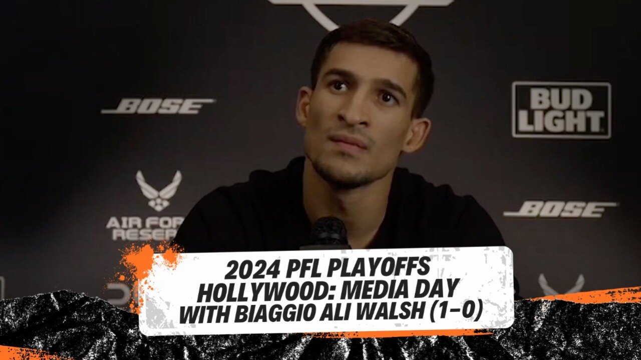 Biaggio Ali Walsh 2024 PFL Playoffs Hollywood PRe-Fight Media Day Interview