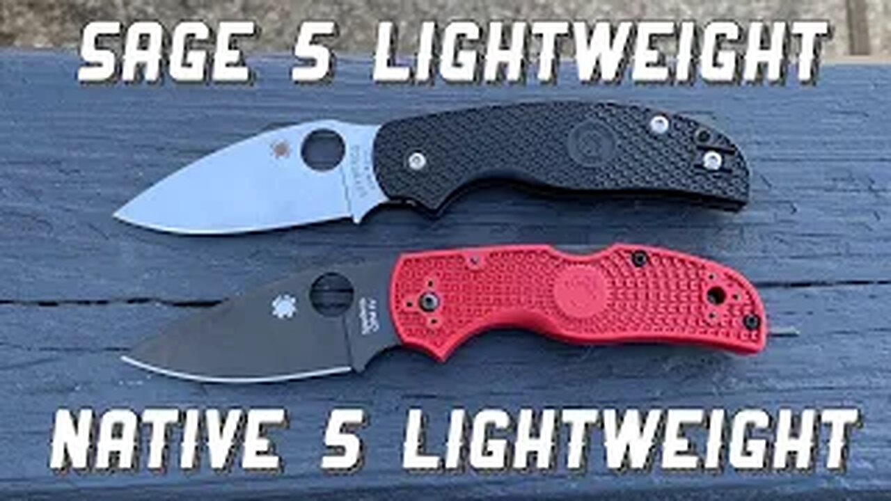 Spyderco Native 5 Lightweight VS Sage 5 Lightweight