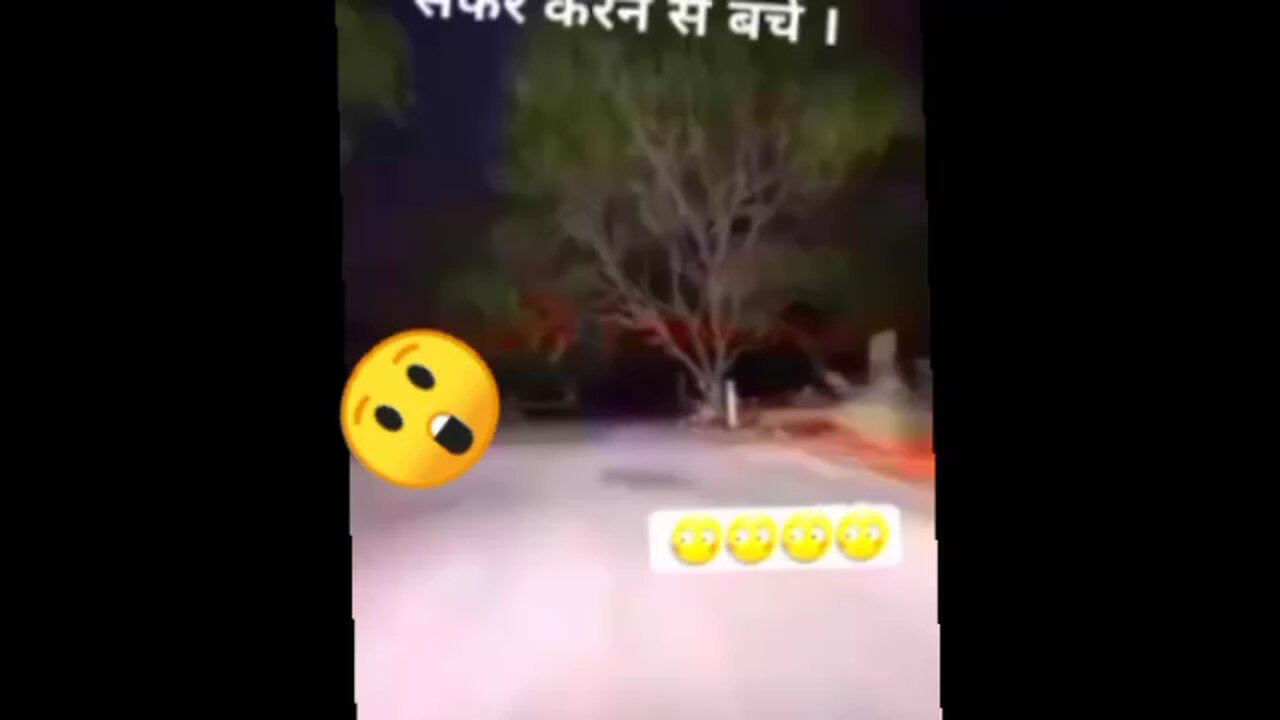 Real Ghost on Street avoid driving at Night