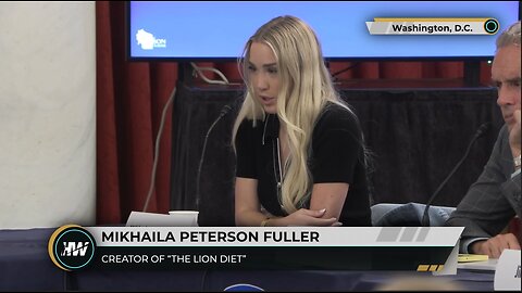 Sen. Johnson Roundtable “Health & Nutrition A Second Opinion” Mikhaila Peterson