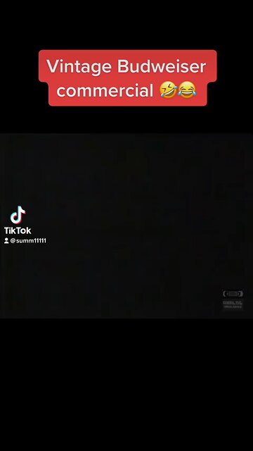 Vintage Budweiser commercial