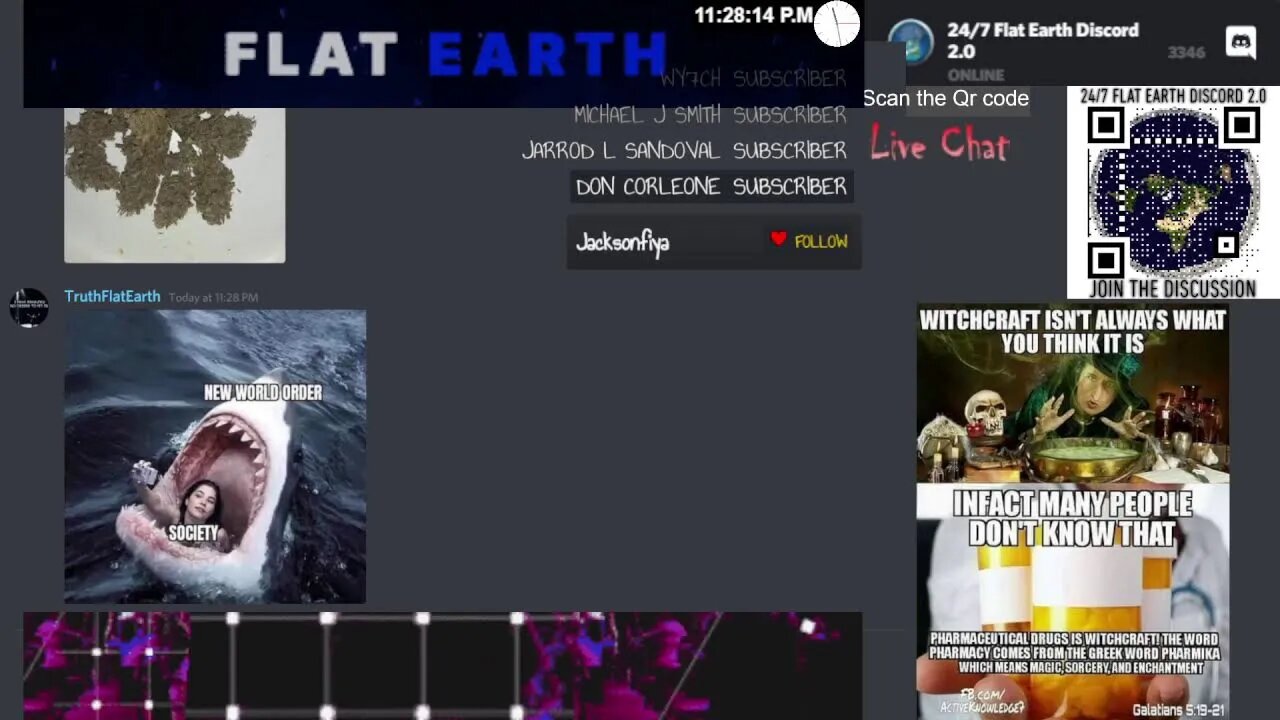 24/7 FLAT EARTH DISCORD 2.0