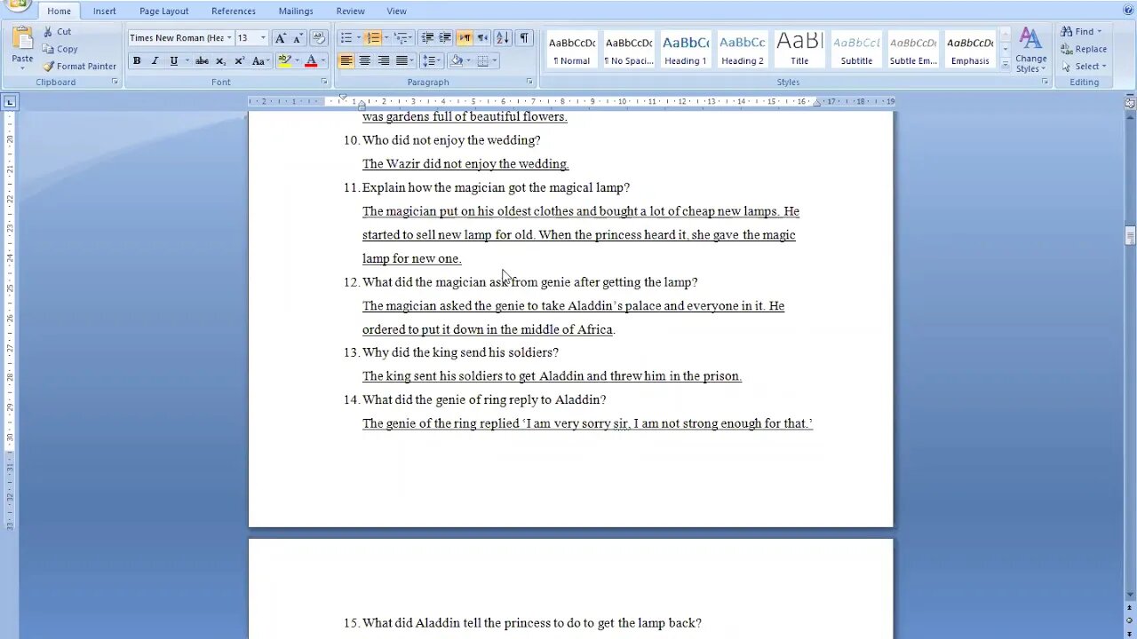 Class 4th | English A | 2 Dec 2020 | Zoom Online Class