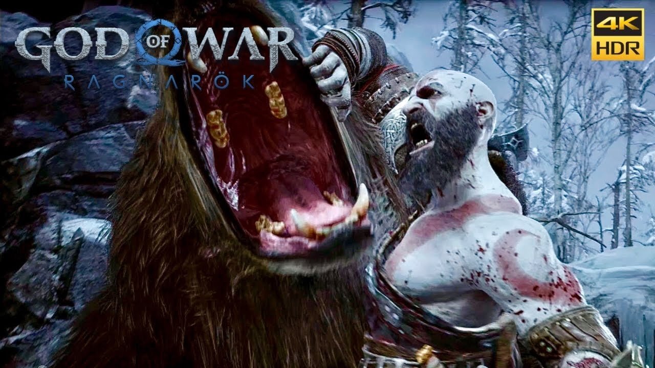 God of War Ragnarok - Kratos Vs. Bjorn 🐻 Boss Fight (4K 60FPS)- Bout' TIme