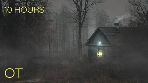 Spooky Stormy Night in Leńce | Soothing Thunder & Rain Sounds For Sleeping | Relaxation| Studying