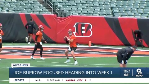 Joe Burrow all business ahead of Bengals opener against Steelers