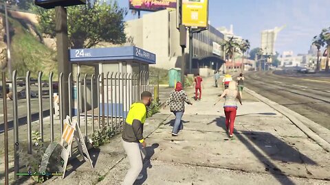 (2018 Thankstank REUPLOAD) Grand Theft Auto V_Franklin orders Chop to Attack Pedestrians