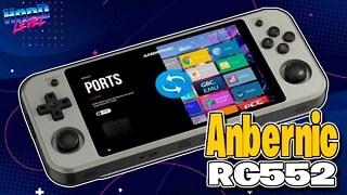 Anbernic RG552! Console portáril retro INCRIVEL! 2 em 1! Roda Android e Linux! Testes com modo LINUX