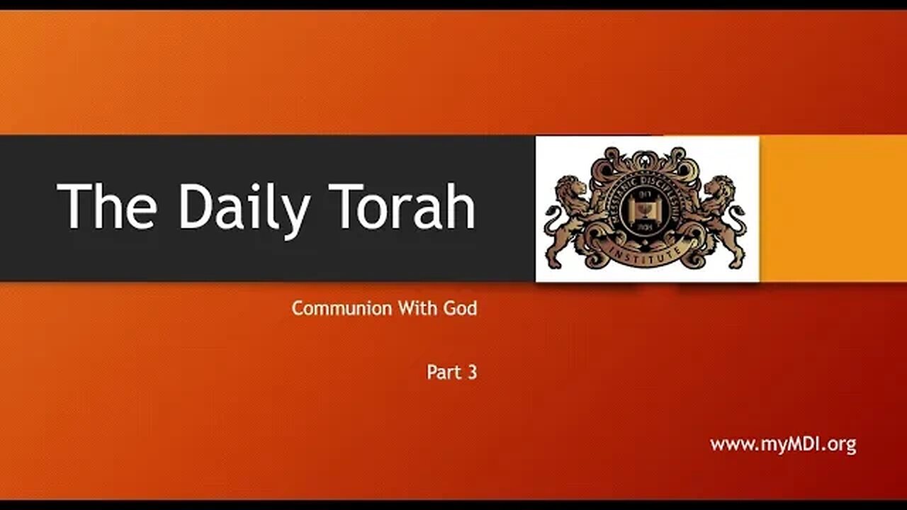 Communion with God - Part 3