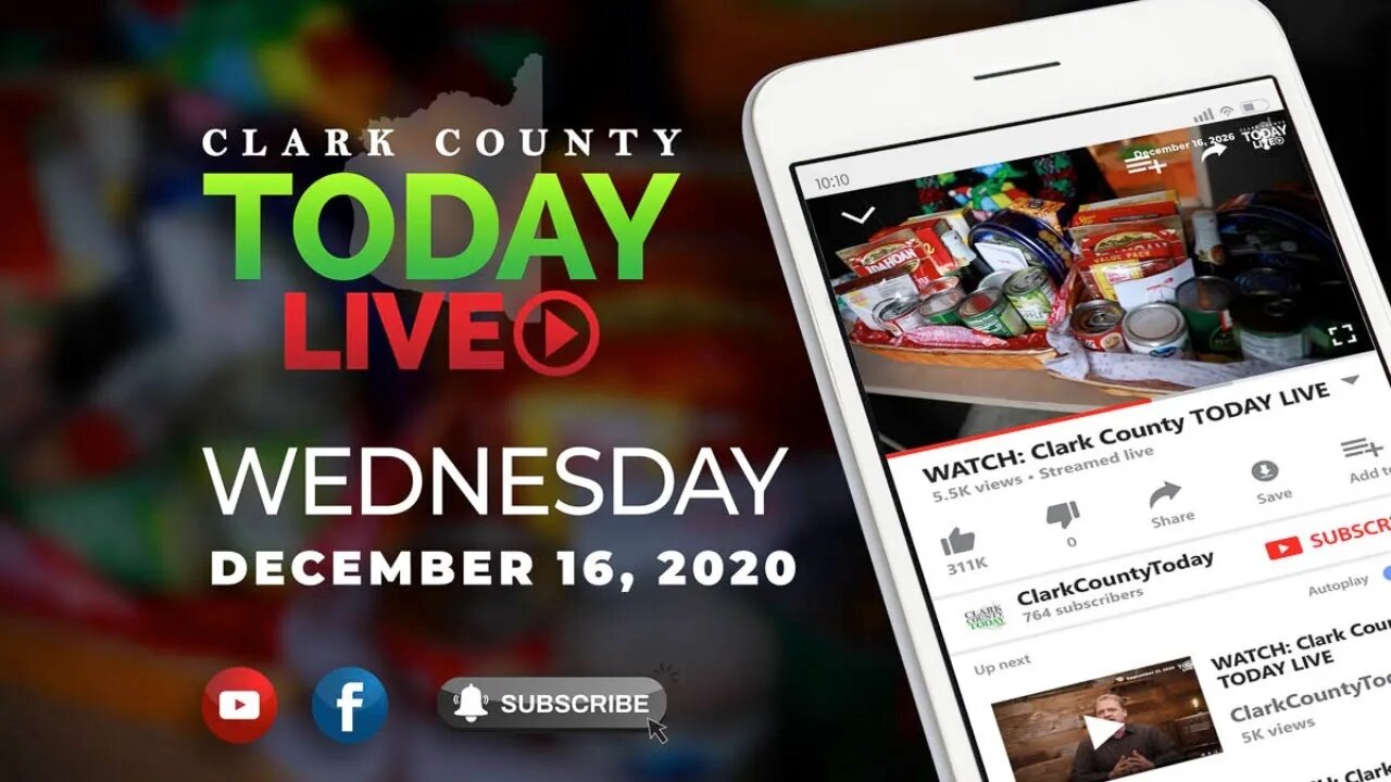 WATCH: Clark County TODAY LIVE • Wednesday, December 16, 2020