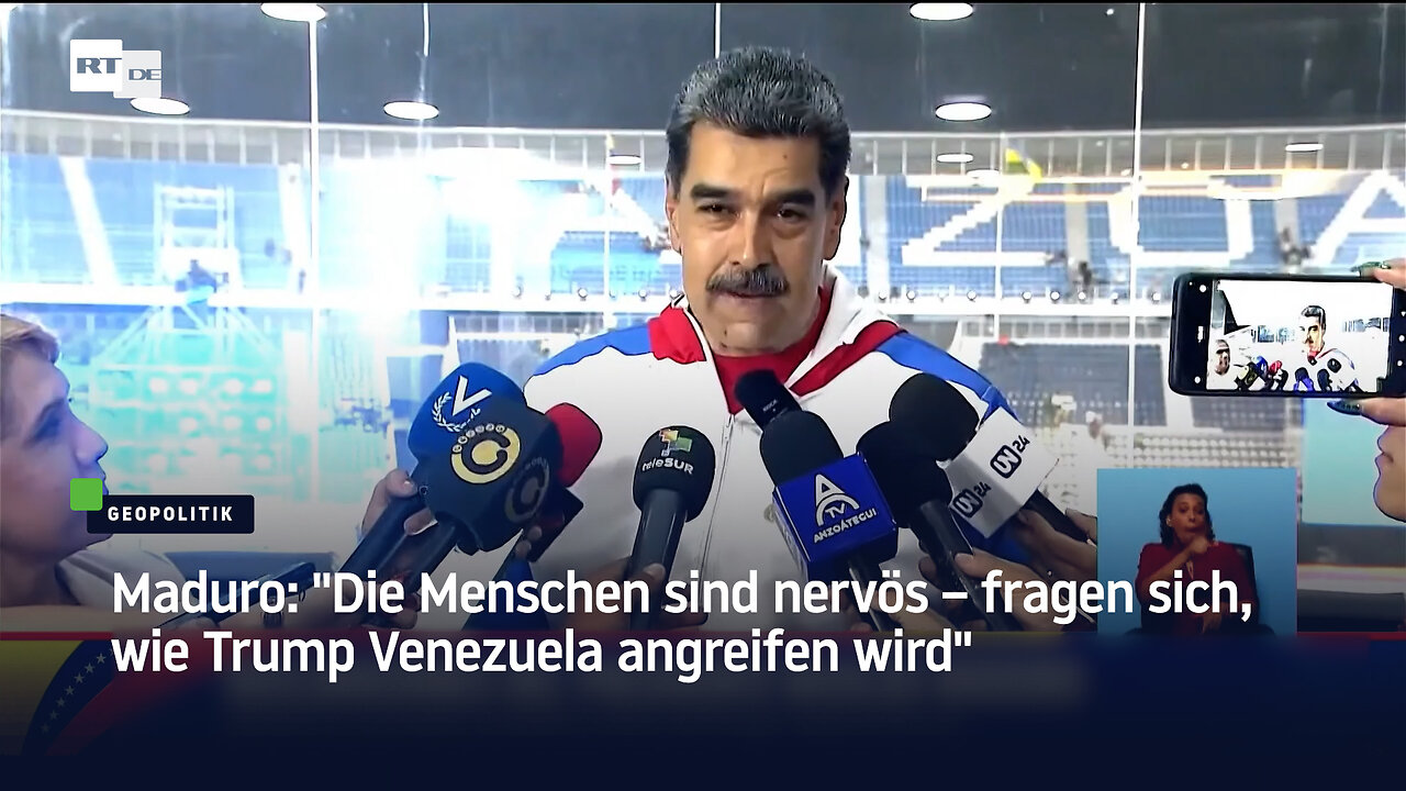 Maduro: "Die Menschen sind nervös – fragen sich, wie Trump Venezuela angreifen wird"