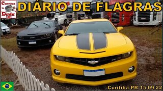 Diário Flagras 15/09/22 Carrões Dudu Curitiba BRAZIL Camaro amarelo Pace Arrow Fleetwood motorhome