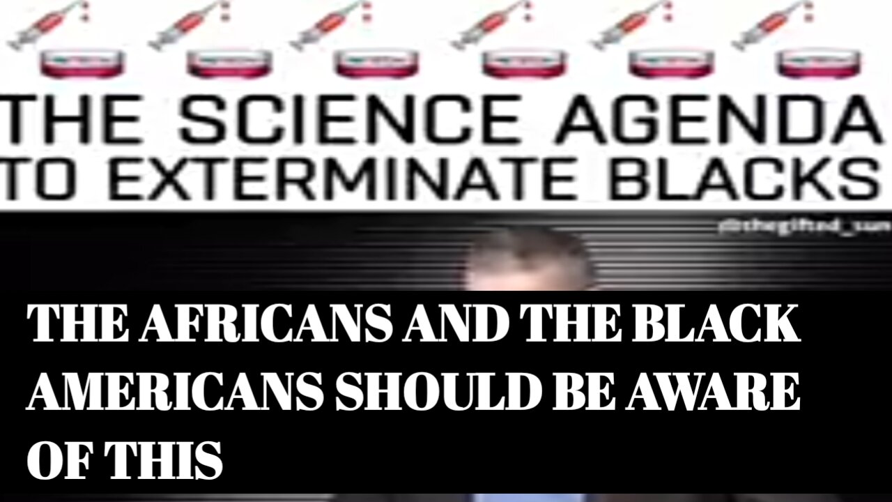 Africans and black American's you need to know about this.