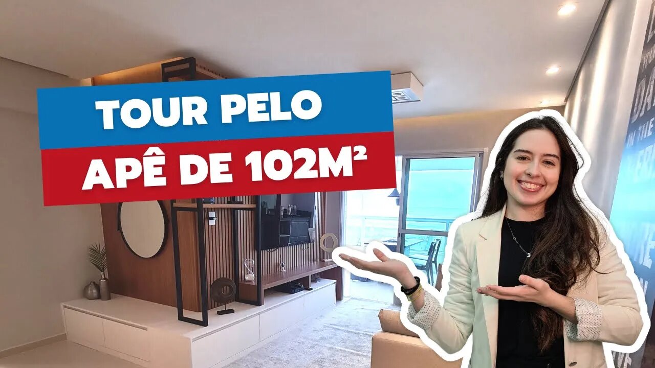 TOUR PELO APARTAMENTO DE 102M² DECORADO PRONTO (Muitas dicas e inspirações)