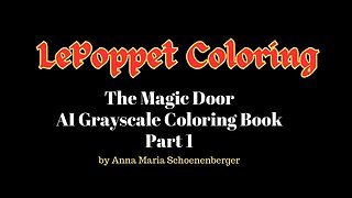 Magic Door-AI Grayscale Coloring Book-Part 1
