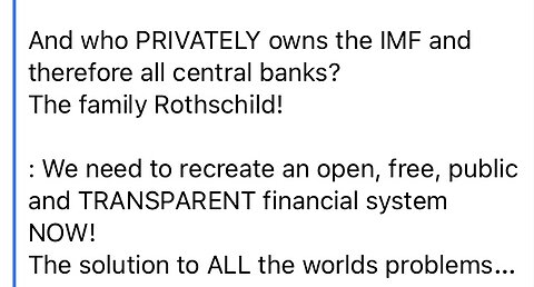 The Head of the Snake is the Financial System