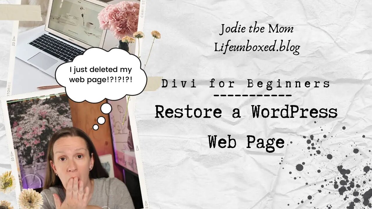 How Do I Restore a WordPress Page | Divi for Beginners